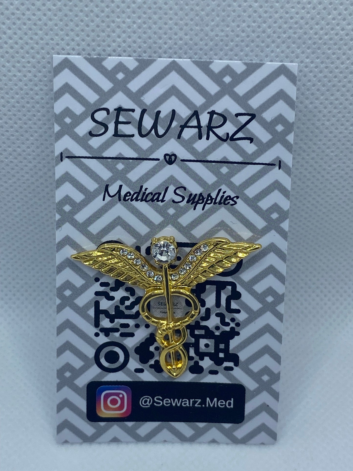 Healthcare Golden Brooch