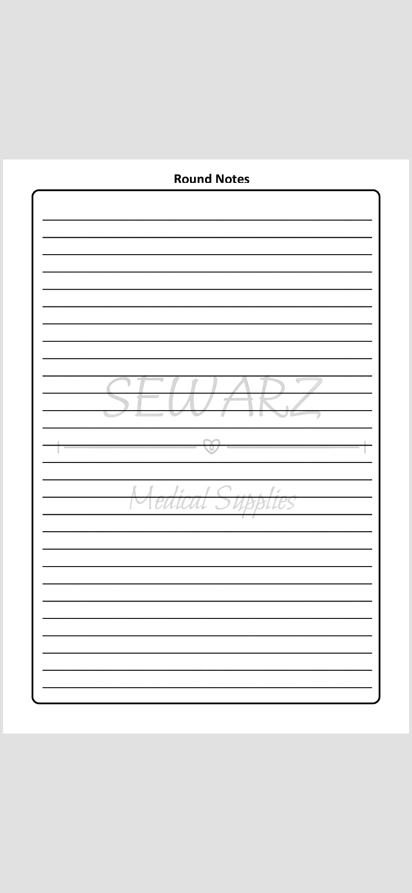 Patient History notebook