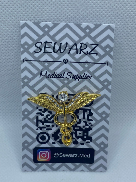 Healthcare Golden Brooch