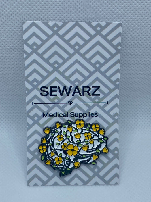 Brain flowers Brooch