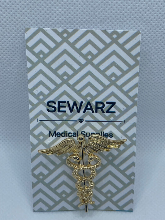 Healthcare Golden Brooch
